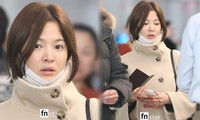 Song Hye Kyo mặt mộc phờ phạc ở sân bay