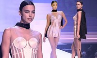 Irina Shayk diện váy siêu ngắn ôm sát đường cong tuyệt mỹ