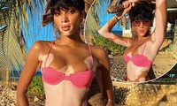 Winnie Harlow quyến rũ hút hồn giữa biển tuyệt đẹp ở Jamaica