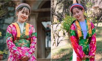 Thiếu nữ trong trang phục dân tộc Mông đón Tết với vẻ đẹp tựa bông hoa núi rừng