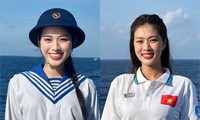 Hoa hậu Đỗ Hà và Thiên Ân tự hào khi tham gia hành trình &apos;Sinh viên với biển, đảo Tổ quốc&apos; năm 2023