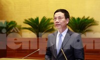 Bộ trưởng Bộ TT&TT Nguyễn Mạnh Hùng. Ảnh: Như Ý