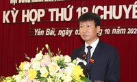 Ông Trần Huy Tuấn được HĐND tỉnh Yên Bái bầu giữ chức Chủ tịch UBND tỉnh Yên Bái nhiệm kỳ 2016 - 2021. Ảnh: Báo Yên Bái