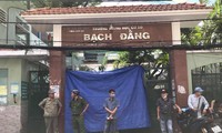 Hiện trường xảy ra vụ tai nạn được phong tỏa