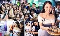 MC Khánh Vy trải nghiệm chụp ảnh công nghệ, quét mã QR tại lễ hội mua sắm Ngày Thẻ Việt Nam 2023