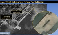 Hình ảnh được cho là con tàu bí ẩn ở Triều Tiên