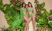 Á hậu Kiều Loan hoá nàng Xuân nóng bỏng với bikini hoạ tiết hoa cỏ