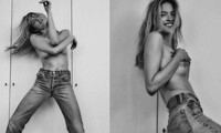 &apos;Thiên thần nội y&apos; Martha Hunt tung loạt ảnh bán nude, dáng đẹp như tạc tượng