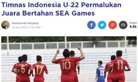 Báo Indonesia xát muối vào nỗi đau của U22 Thái Lan