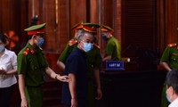 Cựu Phó Chủ tịch Thường trực UBND TPHCM Nguyễn Thành Tài tại phiên tòa. Ảnh: Tân Châu