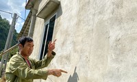 Hàng chục nhà dân bị rung lắc, rạn nứt gần công trình thủy điện ở Lai Châu