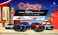 Nhận ưu đãi tới 100% lệ phí trước bạ và quà tặng khi mua xe Toyota trong tháng 12