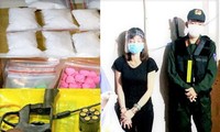 Bắt nữ chủ tiệm massage tàng trữ gần 1,4 kg ma túy cùng súng đạn 