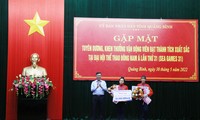 Tỉnh Quảng Bình trao thưởng cho các VĐV xuất sắc tại SEA Games 31