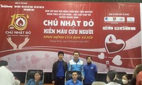 Hàng trăm đơn vị máu hiến tặng tại Chủ nhật Đỏ huyện Quảng Ninh, Quảng Bình