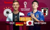 World Cup 2022: Tương quan trận đấu Đức - Nhật Bản, 20 giờ 23/11