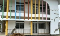 Ngôi trường bị sụt lún có thể do khâu khảo sát địa chất chưa bảo đảm