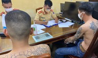 Các "quái xế" bị Công an TP Huế phát hiện, lập biên bản xử lý