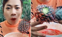 Cô gái Thái Lan gây sốc khi khẳng định phải ăn dứa cả vỏ, ngạc nhiên nữa là lời giải thích