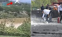 Khoảnh khắc máy bay rơi xuống đường cao tốc ở Malaysia, ai xem cũng lặng người
