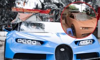 Nhóm bạn trẻ Việt Nam gây sốt với thiết kế siêu xe Bugatti phiên bản thủ công cực chất