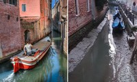 Người dân Venice giật mình khi thấy kênh đào khô queo sau một đêm, chuyện gì đang xảy ra?