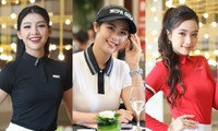 Hoa hậu Ngọc Hân cùng dàn người đẹp dự họp báo Giải Vô địch Golf Quốc gia 2023