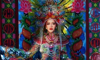 Đặng Thanh Ngân mang nghệ thuật tranh kính Nam Bộ đến Miss Supranational 2023