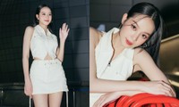Hoa hậu Thanh Thủy khoe chân dài miên man tại Seoul Fashion Week Xuân Hè 2024