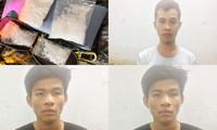 Các đối tượng bị Công an bắt giữ cùng ma tuý