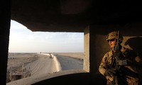 Binh sĩ Mỹ tại căn cứ Mỹ ở Qayyara (Iraq). Ảnh: Reuters