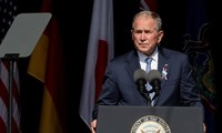 Ông Bush phát biểu ngày 11/9. Ảnh: Reuters