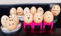 Bộ ảnh với thông điệp phòng chống dịch cực chất, được tạo nên từ những quả trứng đáng yêu
