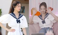 Đụng hàng trang phục thủy thủ, Jennie ghi điểm trước “bạn thân Miu Miu” Jang Won Young