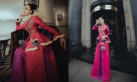 Bất ngờ thấy áo dài Việt Nam xuất hiện rực rỡ tại một show thời trang danh tiếng London