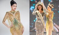 Lại thêm một người đẹp diện váy Hoa hậu Thùy Tiên để lấy may khi đi thi nhan sắc quốc tế