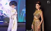 Phát hiện điểm trùng hợp giữa 2 lần Hoa hậu Thùy Tiên trình diễn thời trang trên đất Thái