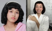 Hoa hậu đội tóc giả mái ngố: Đỗ Thị Hà được khen, Lương Thùy Linh lạ lắm