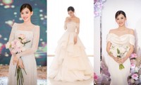 Ngắm 3 mẫu váy cưới của Á hậu Tường San: Lộng lẫy như công chúa, dịu dàng như tiểu thư