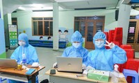 Sinh viên ngành y tình nguyện vào dịch tâm dịch quận Gò Vấp hỗ trợ truy vết
