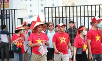 VFF khuyến cáo CĐV Việt Nam cổ vũ văn minh cho U22 Việt Nam ở trận đấu với U22 Indonesia (ảnh Hữu Phạm)