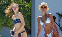 Chị em Gigi và Bella Hadid khoe body không mỡ thừa với bikini bé xíu