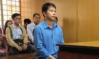 Cựu cán bộ công an - bị cáo Nguyễn Thanh Don tại phiên tòa.