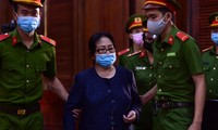 Bà Dương Thị Bạch Diệp tại phiên tòa hồi tháng 3 qua. Ảnh: Tân Châu