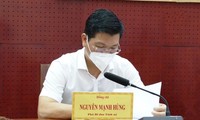 Tân Phó Bí thư Tỉnh ủy Tây Ninh Nguyễn Mạnh Hùng tại hội nghị sáng nay 29/6.