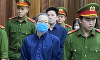 Bị cáo Nguyễn Minh Quân tại phiên tòa sáng nay 1/12.