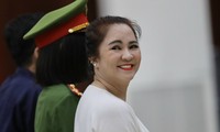 Bà Nguyễn Phương Hằng tại phiên tòa sáng nay.
