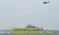 Tàu chiến, trực thăng Singapore bảo vệ cuộc gặp Mỹ - Triều