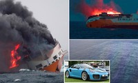Hàng nghìn siêu xe triệu đô cháy rực trên Đại Tây Dương