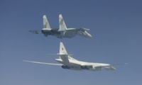 Máy bay ném bom và chiến đấu cơ Nga tập trận rầm rộ
